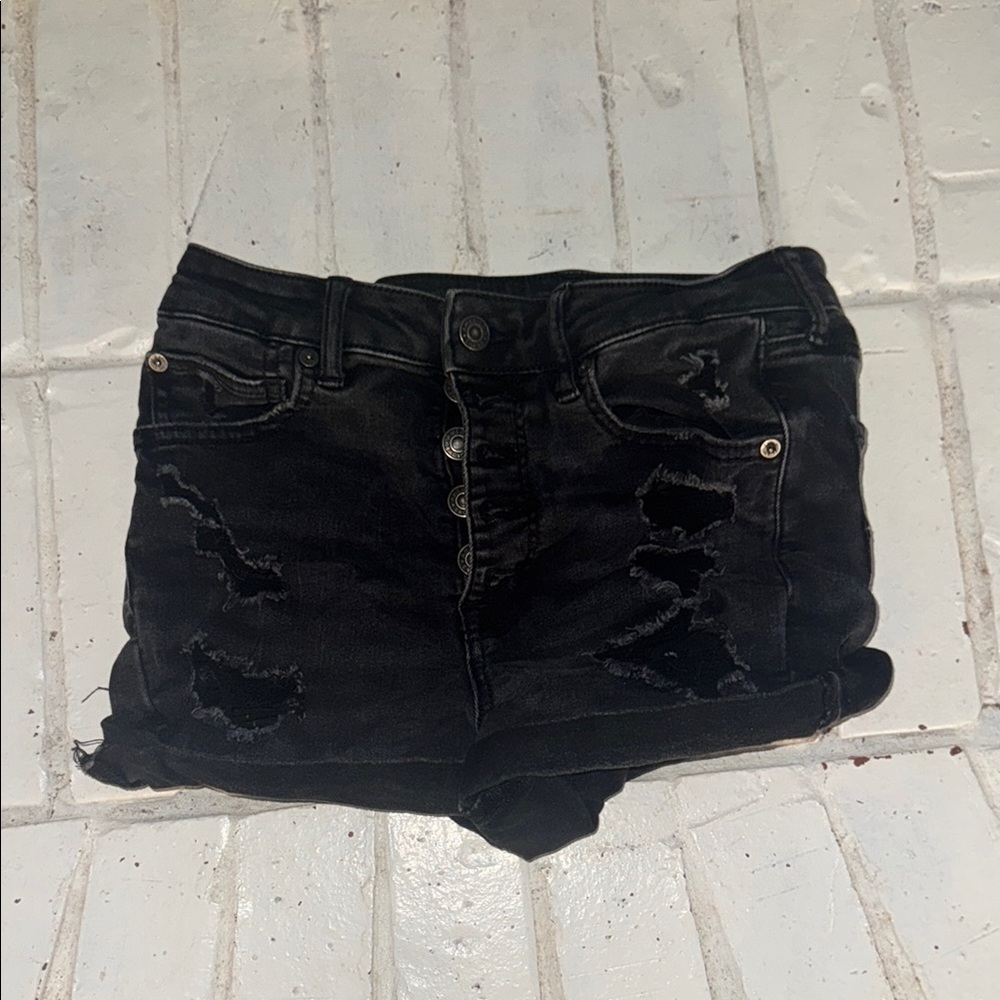 American Eagle Outfitters Charcoal Denim Shorts